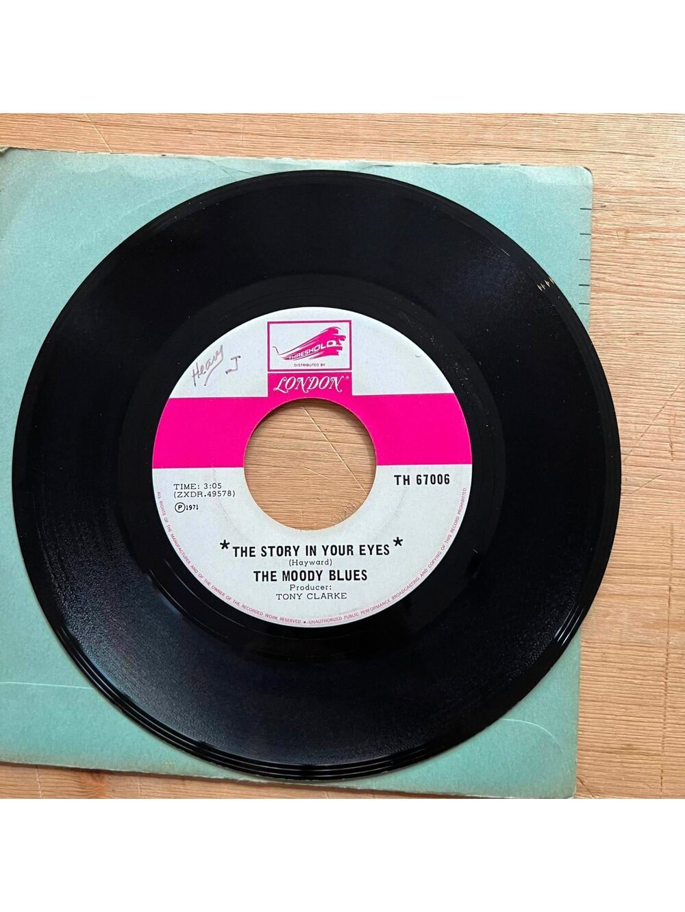 The Moody Blues - The Story in your Eyes/Melancholy Man 45rpm VG+ R90